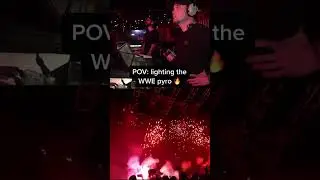 starting the pyro #WWE #PYRO #wrestling #WWERaw