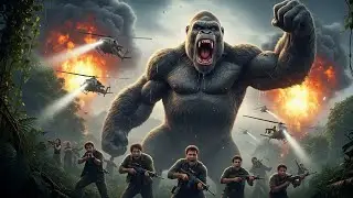 King Kong vs Humans 😱 | Giant Gorilla Fight Scene | Full Movie Style
