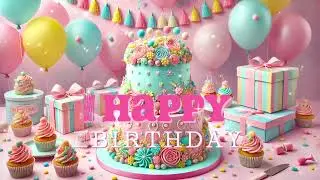 Happy Birthday Song With Pink Cake 🎂🩷
