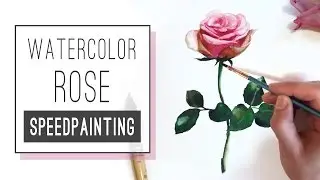 WATERCOLOR TUTORIAL | How to paint a rose