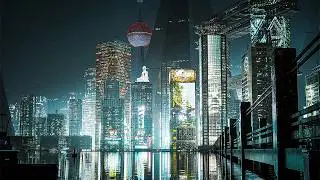 Создание киберпанковского города в Blender