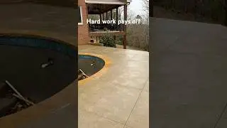 Decorative concrete job #concretefinishers #concrete #customconcrete #construction #concreteslab
