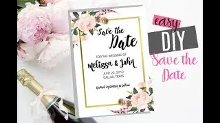 Easy DIY Save the Dates in just 5 Minutes!!!