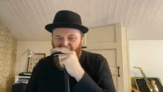 Slow Blues Jamming in C With Two Harmonicas