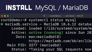 Install and configure MySQL / MariaDB (Ubuntu)