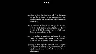 Geoffrey Hill Reads 'Mercian Hymns, XXV'