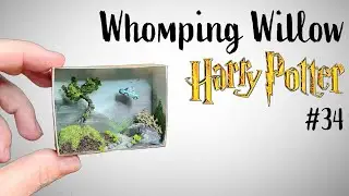 Whomping Willow | a Harry Potter Matchbox diorama | Harry potter miniature