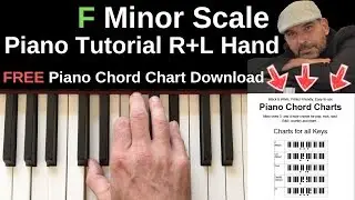 F Minor Scale Piano | Fm Scale Right & Left Hand Piano Tutorial