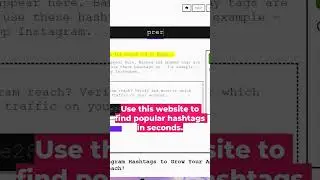Find Popular #HASHTAGS in seconds!