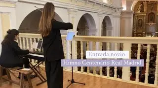 🤍💜 Entrada de NOVIO | Himno Centenario Real Madrid - PARTITURA - M&uacute;sica bodas Miss Violina