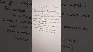 International organisations💀🔥|Most important topic for exam #gs #gk #shorts #exam #ssc #upsc #love