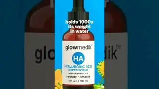 The Secret to Dewy Skin: Glowmedik Hyaluronic Acid Serum Explained 💧 #skincare #glowingskin