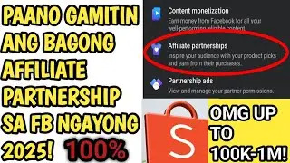 Paano Kumita sa Facebook Affiliate Partnership 2025 | Money Tips para Yumaman Online #moneytips 
