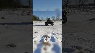 Enjoying 💫#atv #quadbike #fourwheeler #atvlife #atvriding #winter #polaris #atvoffroad @PolarisORV