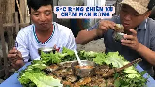 kéo cá sặc rằng đem về chiên tươi chấm mấm rừng siêu cay an cơm ngon hết sẩy #mientay95vlog