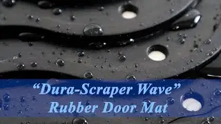 &ldquo;Dura-Scraper Wave&rdquo; Rubber Door Mat
