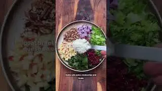 Sweet Pecan Chopped Salad #cooking #foodie #salad #choppedsalad #saladrecipe #saladrecipes