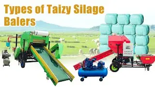 Types of Silage Balers: Mini & Big Fully Automatic Silage Round Baler Machine for Feed Storage