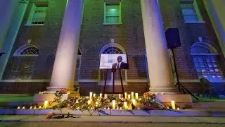 Students honor former Superintendent Emmanuel Caulk in vigil