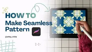 How to make seamless pattern in Procreate | Beginner Tutorial 