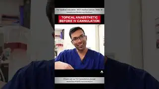Topical Anaesthetic Before IV Cannulation | #shorts #ivcannulation #anesthesiology #nurse