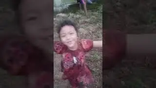 Rarra sedang berkebun 😁😁😁