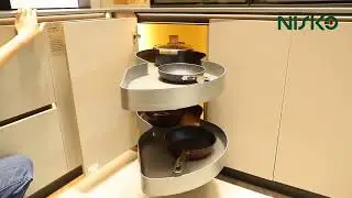 revolving pull-out pantry tall tray magic corner drawer baskets kitchen orgainzer
