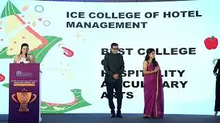 ICE COLLEGE OF HOTEL MANAGEMENT RECEIVED BEST COLLEGE OF HOTEL MANAGEMENT FROM CHEF Sanjeev kapoor