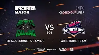 Black Hornets vs Winstrike, EPICENTER Major 2019 CIS Closed Quals , bo1 [Smile & Adekvat]