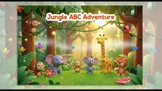 ABCD Song for Kids  | Jungle ABC Adventure | Fun Alphabet Learning | ABC with Jungle Animals