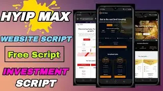 Hyip Max Investment Website Script ll Complete Installation tutorial 🔥