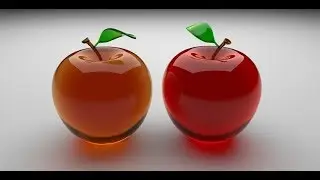 Modelling and Texturing a Glass Apple in Cinema 4d
