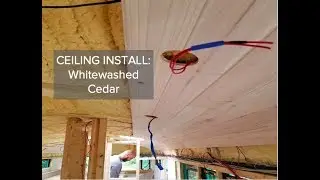 Skoolie Conversion: Cedar Ceiling Install