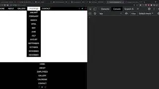 Web Dev 1 - Dropdown Navigation Example