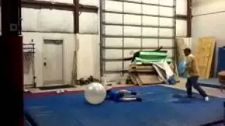 Exercise ball ramming