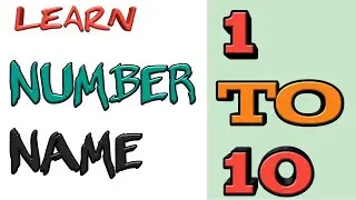 Learn Number Name 1 To 10 #numbername  #numbername 1 to 10  #spelling