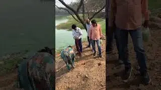 Varaldevi lake sample collection by MPCB field officer as per ngt order 