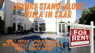 Luxury Stand-Alone Villa for Rent in Saar | 5BR + Office | Private Pool | Pet-Friendly Navy Approved