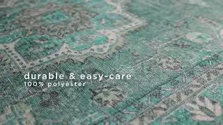 Kate Lester + Jaipur Living Harman - Tamara Teal, Green (HBL-05)