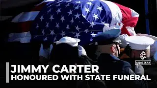 Jimmy Carter honoured with state funeral in Washington, DC
