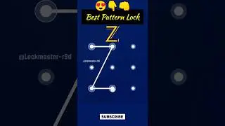 pattern design (Z)😍 #pattern_unlock #pattern #patternlocksetting #lock #viral #shortvideo #sub