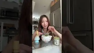 Matcha time with Lily Bean Rai 🐾 #catvideo