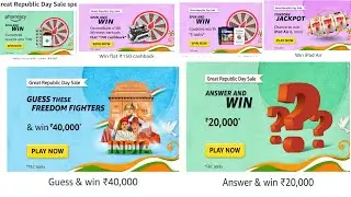 Amazon Great Republic Day Sale Special Quiz Answers Today|14 January 2023 | Daily Quiz Time