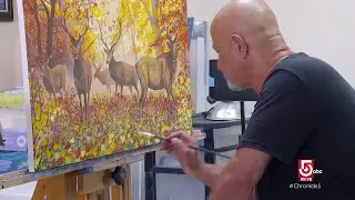 New Hampshire barber masters the art of hair -- and painting