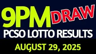 Lotto Result Today 9:00 pm draw August 29, 2025 Friday PCSO