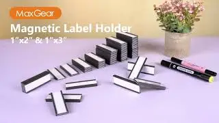 MaxGear 30 Pack Magnetic Label Holder