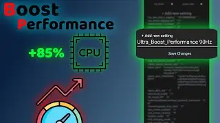 SetEdit Configuration to Increase CPU Speed | Boost Performance