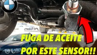 Reparamos gran fuga de aceite por falla de este sensor en la BMW X5 4.8is