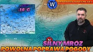 Opady śniegu na południu. Powolna poprawa pogody na północy. Silniejszy mróz. Prognoza