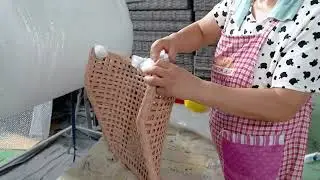 🌿The Complete Handmade Rattan Chair Production Process | Each Chair is a Unique Work of Art